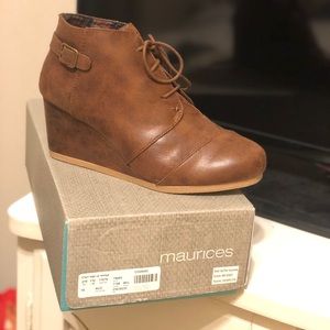 Maurice’s Fall Ankle Booties (NEVER WORN)